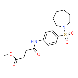 Methyl 4-{[4-(1-azepanylsulfonyl)phenyl]amino}-4-oxobutanoate picture