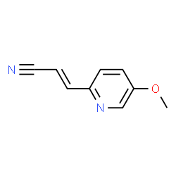 2-Propenenitrile,3-(5-methoxy-2-pyridinyl)-(9CI) Structure