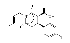 (E)-N-(1-Iodoprop-1-en-3-yl)-3-beta-(4-fluorophenyl)-nortropane-2-beta-carboxylic acid结构式