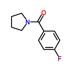 (4-Fluorophenyl)(1-pyrrolidinyl)methanone Structure