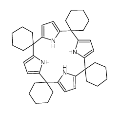 tetrakis(spirocyclohexane)calix(4)pyrrole structure