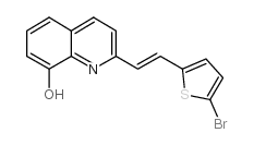 2-[2-(5-bromothiophen-2-yl)ethenyl]quinolin-8-ol结构式