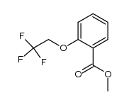 methyl 2-(2,2,2-trifluoroethoxy)benzoate结构式