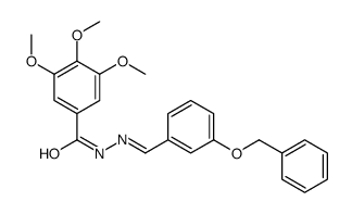 N'-[3-(benzyloxy)benzylidene]-3,4,5-trimethoxybenzohydrazide结构式