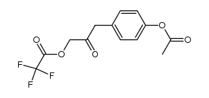 4-(4-Acetoxy-phenyl)-2-oxo-propyl trifluoroacetate结构式