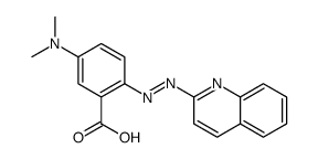 5-(dimethylamino)-2-(quinolin-2-yldiazenyl)benzoic acid Structure