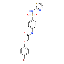 2-(4-Bromophenoxy)-N-[4-(1,3-thiazol-2-ylsulfamoyl)phenyl]acetamide structure