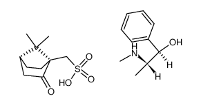[(1S,4S)-7,7-dimethyl-2-oxobicyclo[2.2.1]hept-1-yl]methanesulfonic acid-(1R,2S)-2-(methylamino)-1-phenylpropan-1-ol (1:1) Structure