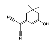 2-(3-hydroxy-5,5-dimethylcyclohex-2-en-1-ylidene)propanedinitrile Structure