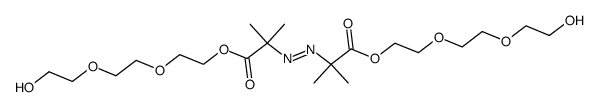 Bis(8-hydroxy-3,6-dioxaoctyl)-2,2'-azo-diisobutyrat结构式