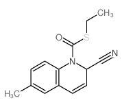 1(2H)-Quinolinecarbothioic acid, 2-cyano-6-methyl-, S-ethyl ester Structure