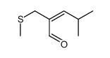 4-methyl-2-methyl thiomethyl-2-pentenal结构式