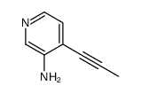 4-prop-1-ynylpyridin-3-amine结构式