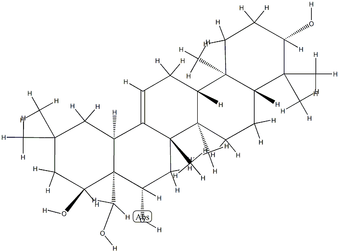 Olean-12-ene-3β,16β,22α,28-tetrol结构式