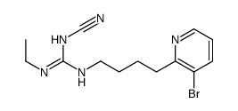 2-[4-(3-bromopyridin-2-yl)butyl]-1-cyano-3-ethylguanidine Structure