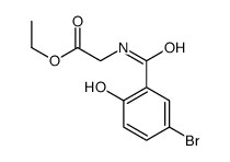 ethyl 2-[(5-bromo-2-hydroxybenzoyl)amino]acetate Structure