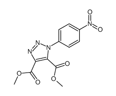 1-(4-nitro-phenyl)-1H-[1,2,3]triazole-4,5-dicarboxylic acid dimethyl ester结构式