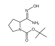 tert-Butyl 2-(N-hydroxycarbamimidoyl)pyrrolidine-1-carboxylate structure