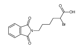 (R)-2-bromo-6-phthalimidohexanoic acid结构式