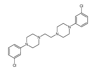 4,4'-bis-(3-chloro-phenyl)-1,1'-ethane-1,2-diyl-bis-piperazine结构式