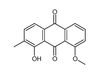 1-hydroxy-8-methoxy-2-methylanthracene-9,10-dione Structure