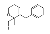 1-(iodomethyl)-1-methyl-4,9-dihydro-3H-indeno[2,1-c]pyran结构式