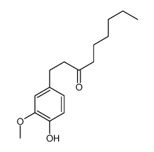 1-(4-hydroxy-3-methoxyphenyl)nonan-3-one结构式