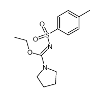 ethyl N-(4-tolylsulfonyl)-1-pyrrolidinecarboximidate结构式