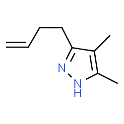 1H-Pyrazole,3-(3-butenyl)-4,5-dimethyl- (9CI) structure