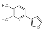 6-(3-呋喃)-2,3-二甲基吡啶结构式