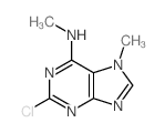 2-chloro-N,7-dimethyl-purin-6-amine结构式