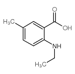 2-(ethylamino)-5-methylbenzoic acid结构式