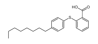 2-(4-octylphenyl)sulfanylbenzoic acid结构式