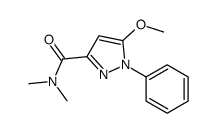 N,N-Dimethyl-5-methoxy-1-phenyl-1H-pyrazole-3-carboxamide结构式