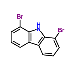 1,8-二溴-9H-咔唑结构式