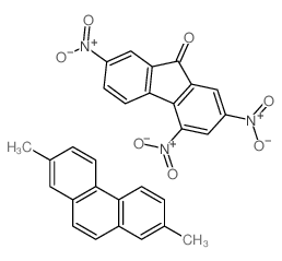 2,7-dimethylphenanthrene; 2,4,7-trinitrofluoren-9-one Structure