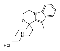 N-ethyl-2-(10-methyl-1-propyl-3,4-dihydro-[1,4]oxazino[4,3-a]indol-1-yl)ethanamine,hydrochloride结构式