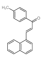1-(4-methylphenyl)-3-naphthalen-1-yl-prop-2-en-1-one结构式