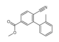 methyl 4-cyano-3-(2-methylphenyl)benzoate结构式