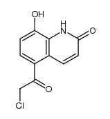 5-chloroacetyl-8-hydroxycarbostyril结构式
