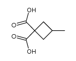 3-Methyl-1,1-cyclobutandicarbonsaeure Structure