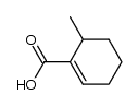 6-methyl-cyclohex-1-enecarboxylic acid结构式