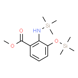 2-[(Trimethylsilyl)amino]-3-(trimethylsiloxy)benzoic acid methyl ester structure
