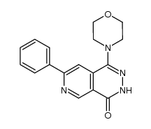 1-morpholino-7-phenylpyrido[3,4-d]pyridazin-4(2H)-one结构式