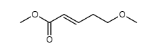 5-methoxy-2-pentenoate Structure