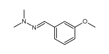 3-methoxybenzaldehyde N,N-dimethylhydrazone结构式