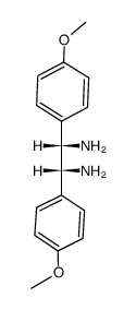 meso-1,2-bis(4-methoxyphenyl)ethylenediamine Structure