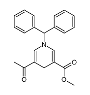 methyl 5-acetyl-1-benzhydryl-1,4-dihydropyridine-3-carboxylate Structure