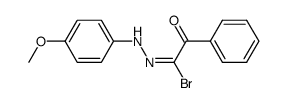 1-bromo-2-phenylglyoxal 1-(p-methoxyphenyl)hydrazone结构式