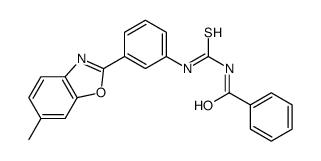 Benzamide, N-[[[3-(6-methyl-2-benzoxazolyl)phenyl]amino]thioxomethyl]- (9CI)结构式